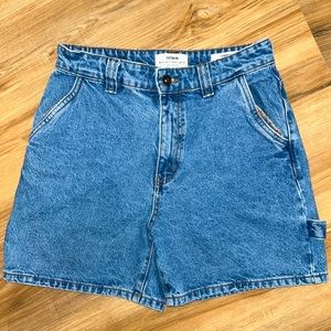 COTTON ON carpenter denim short, blue cargo shorts with hammer loop